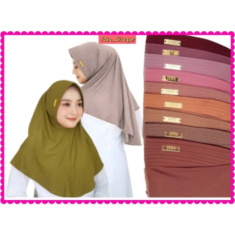 HIJAB SPORT LOGO AKRILIK PREMIUM UKURAN S M L