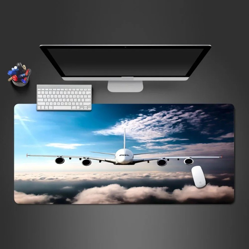 

Aircraft Computer Table Surface Carpet Plane Gaming Desk Mat Aviation Airplane Pads Gamer Large Mouse Pad 600X300 Xxl Mousepad