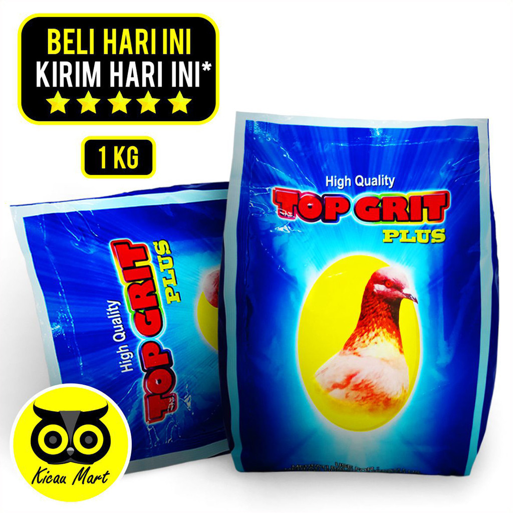 KICAU MART TOP GRIT PLUS TOPGRIT TOPSONG CANGKANG KERANG LAUT ASINAN REMISAN PAKAN BURUNG MERPATI DA