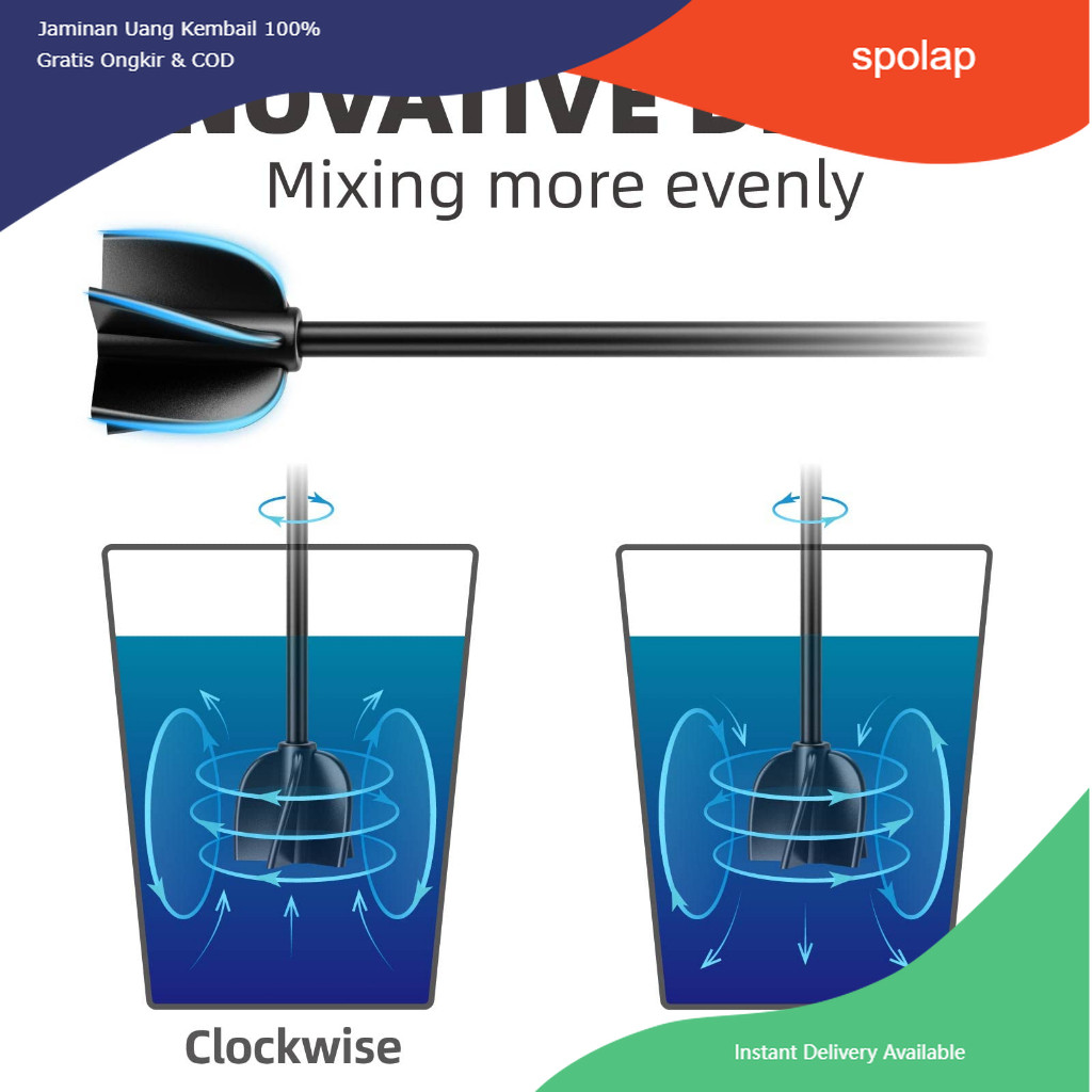 TYR 4pcs/Set Mixer Epoxy Mixer Pengaduk Cat Untuk Pengganti Keramik Mata Bor