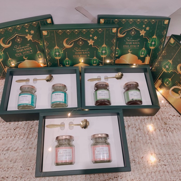 

Best Seller Hampers Realfood Lebaran - Kado Puasa Parcel Idul Fitri PL3 - EverGlow - 2Botol Custom