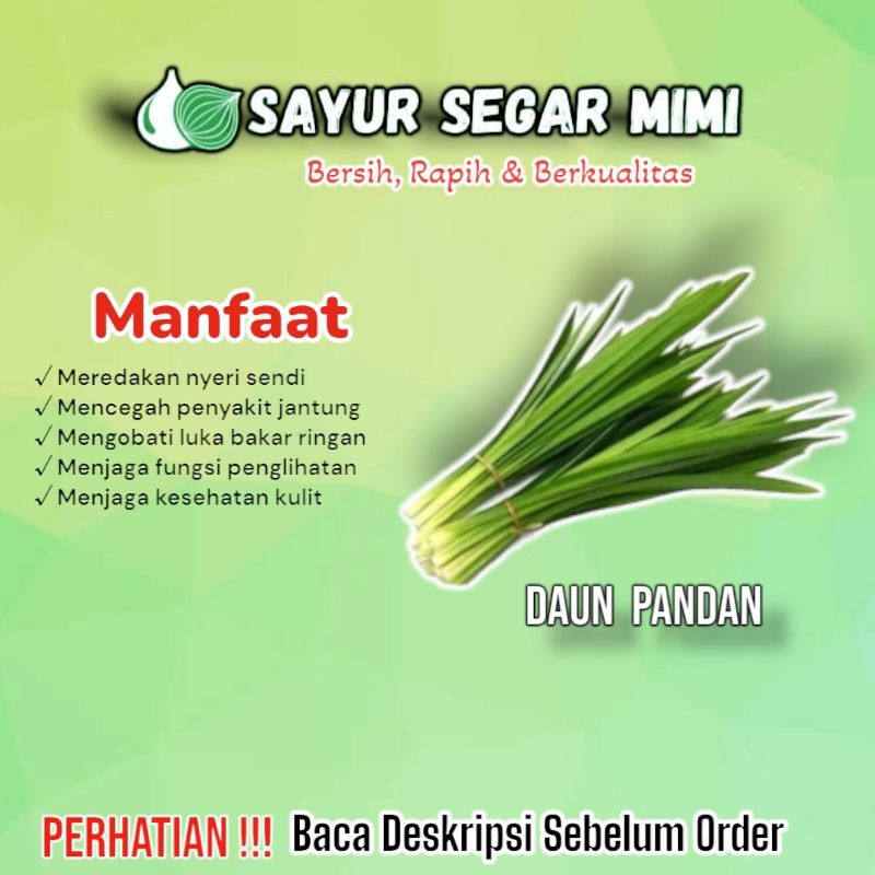 

Daun Pandan /ikat - Sayur Palembang