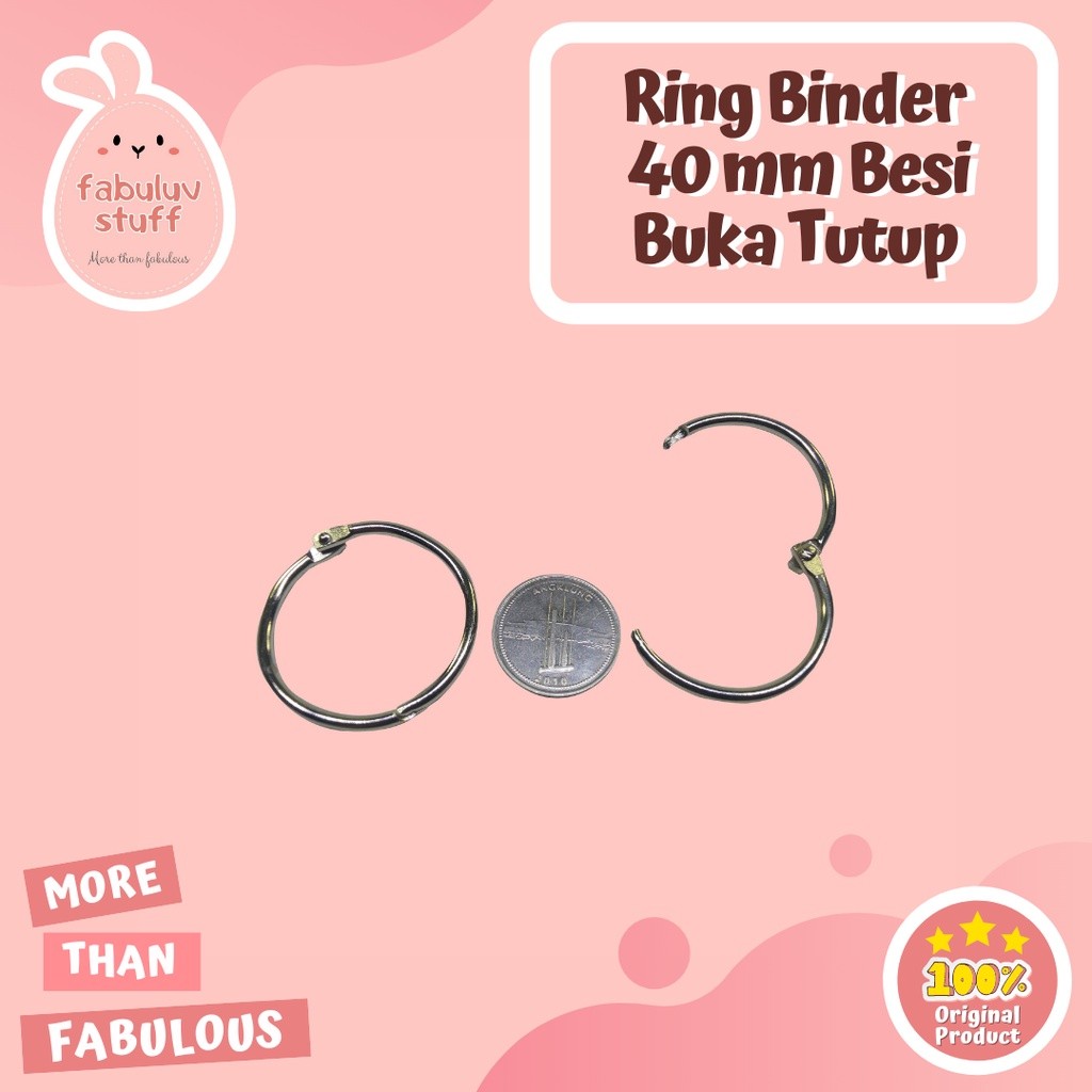 

ATK ~ Ring Binder Besi 40 mm / Ring Mekanik Buka Tutup