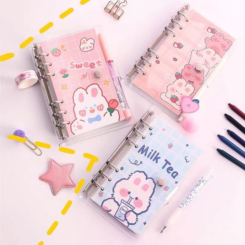 

Notebook Notepad A6 (100 lembar) notebook koil kecil/Binder A6 Notebook Diary Perencana Harian Lucu/notebook berjajar kartun lucu