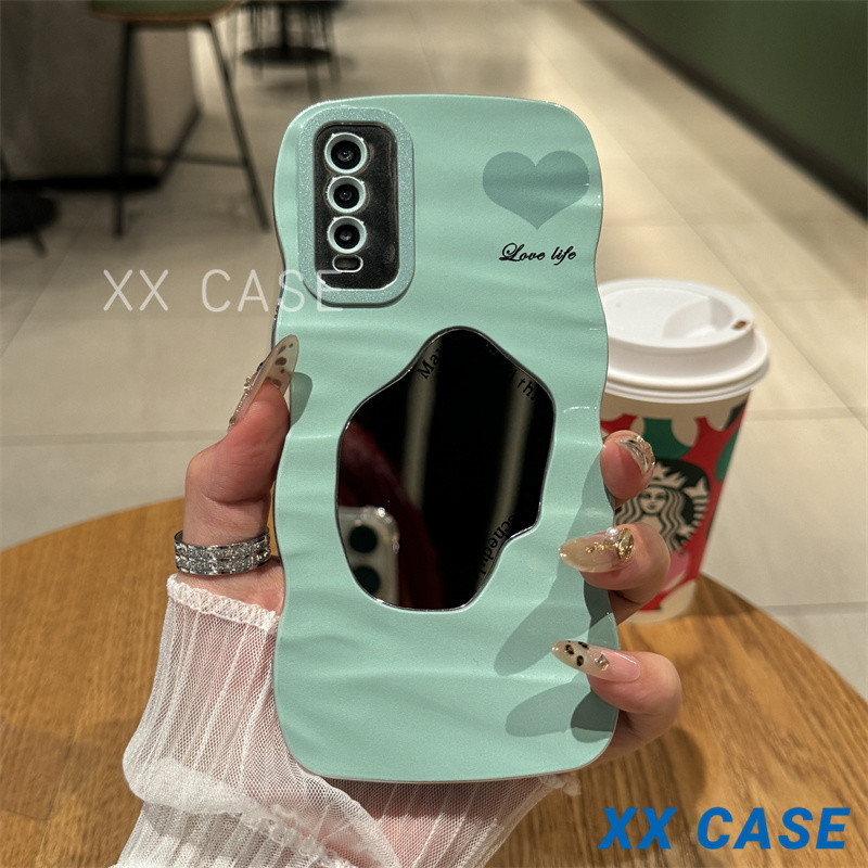 Casing Ponsel Cermin Gelombang untuk Samsung A05S A05 A12 A13 A54 A14 A04S A03 A54 A50 A50s A32 A23 