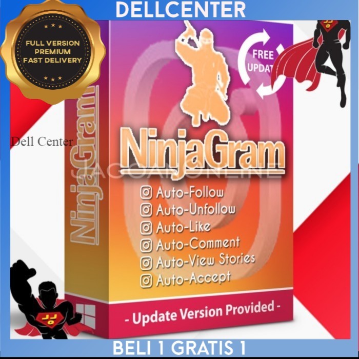 NinjaGram Versi Terbaru - Aplikasi Robot IG Premium Dengan Banyak Fitur IG Secara Otomatis
