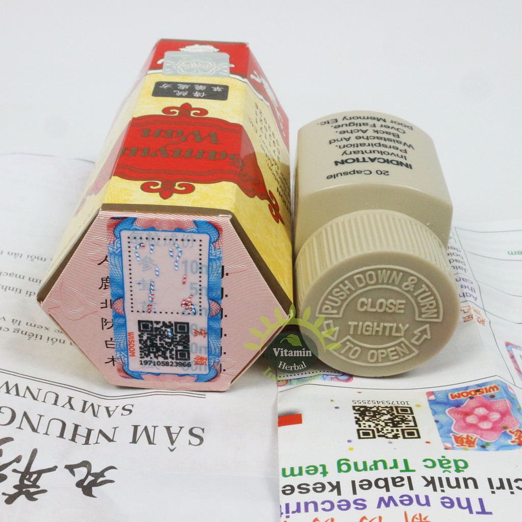 Terlaris Samyun Wan Original Wisdom Berkhasiat  Suplemen Obat Herbal Tradisional China Cina Penggemu