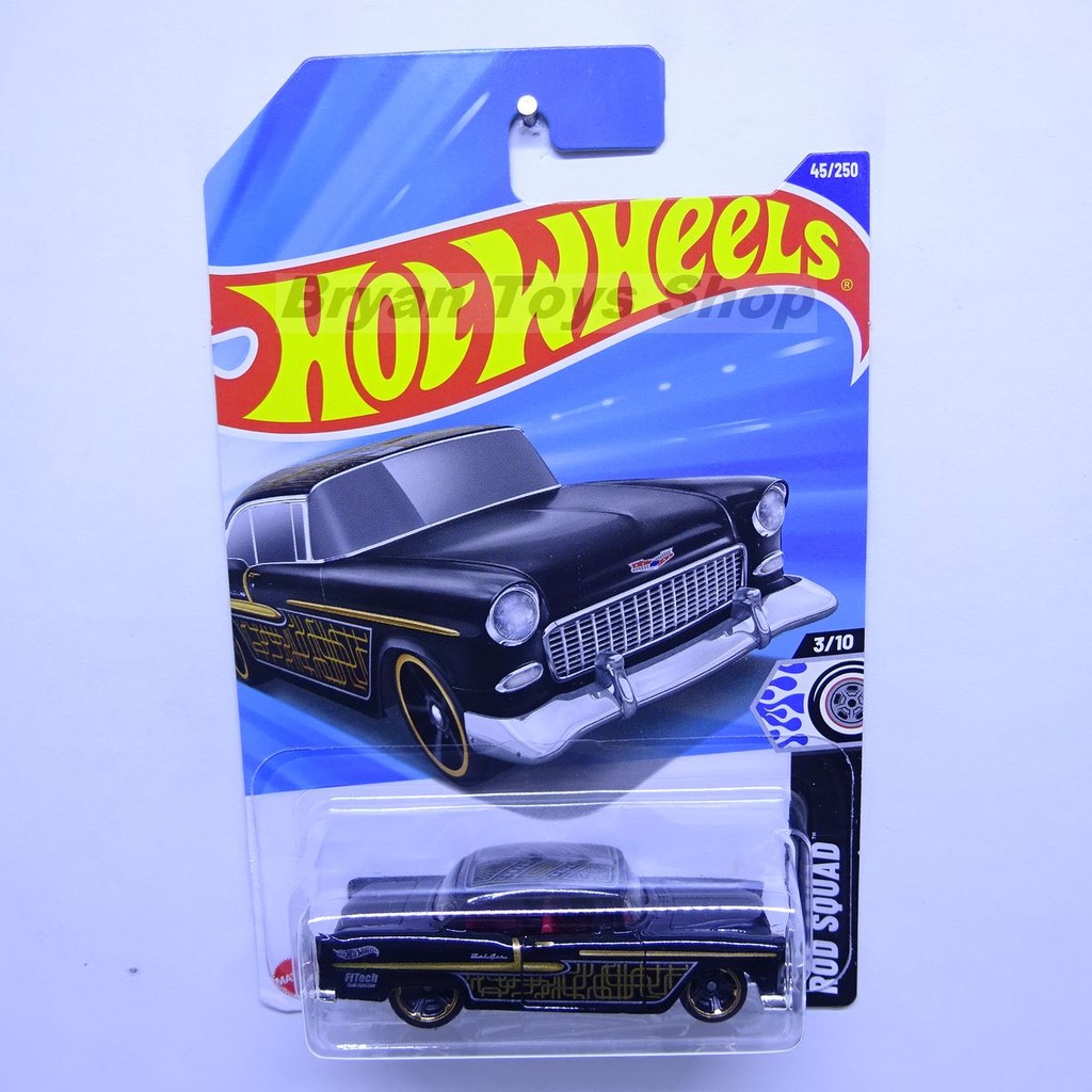 Hot Wheels 55 Chevy Hitam