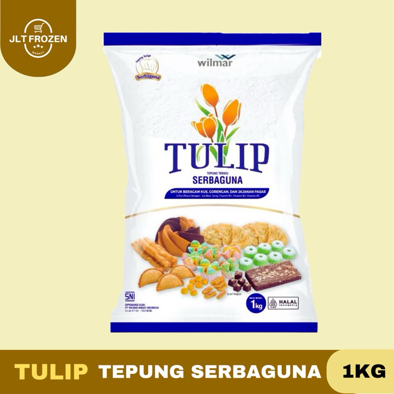 

Tulip Tepung Terigu Serbaguna / Tepung Terigu Untuk Kue Gorengan Jajanan Pasar - 1kg
