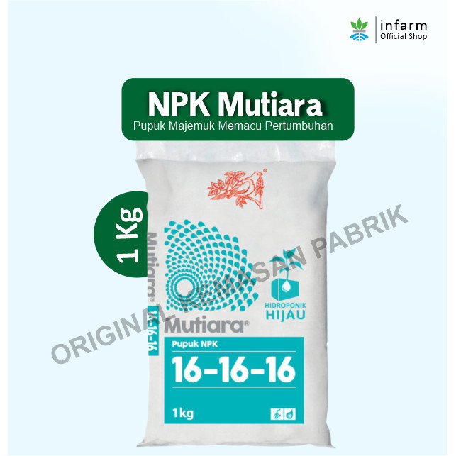 Ready Pupuk NPK Mutiara 161616 1KG Ori