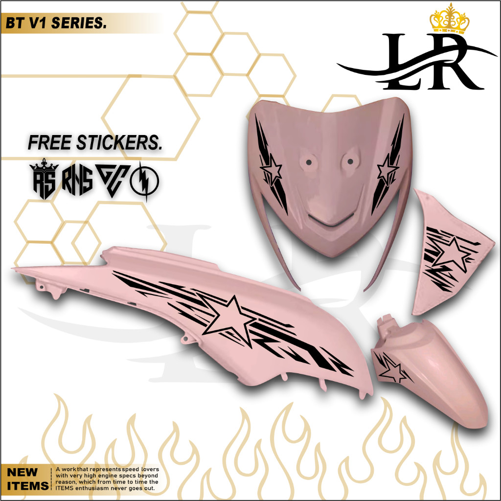 STRIPING VARIASI BEAT POP 2015/2016 CUTTING STICKER STRIPING BEAT POP BINTANG STAR STYLES
