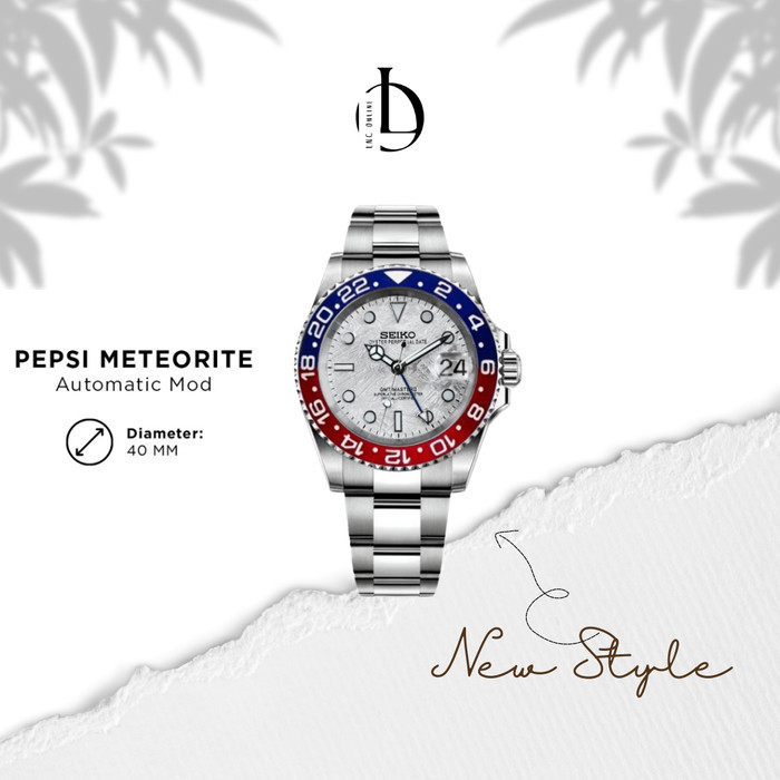 Jam SK Pepsi Meteorite Dial GMT Mod NH34