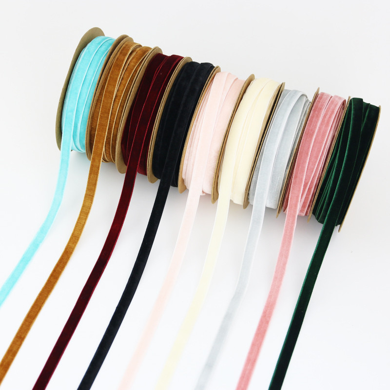 

(10 Meters/roll) 10mm Velvet Ribbon Wholesale Gift Wrapping Decoration Christmas Lace Ribbons Handmade Holiday Party Decoration