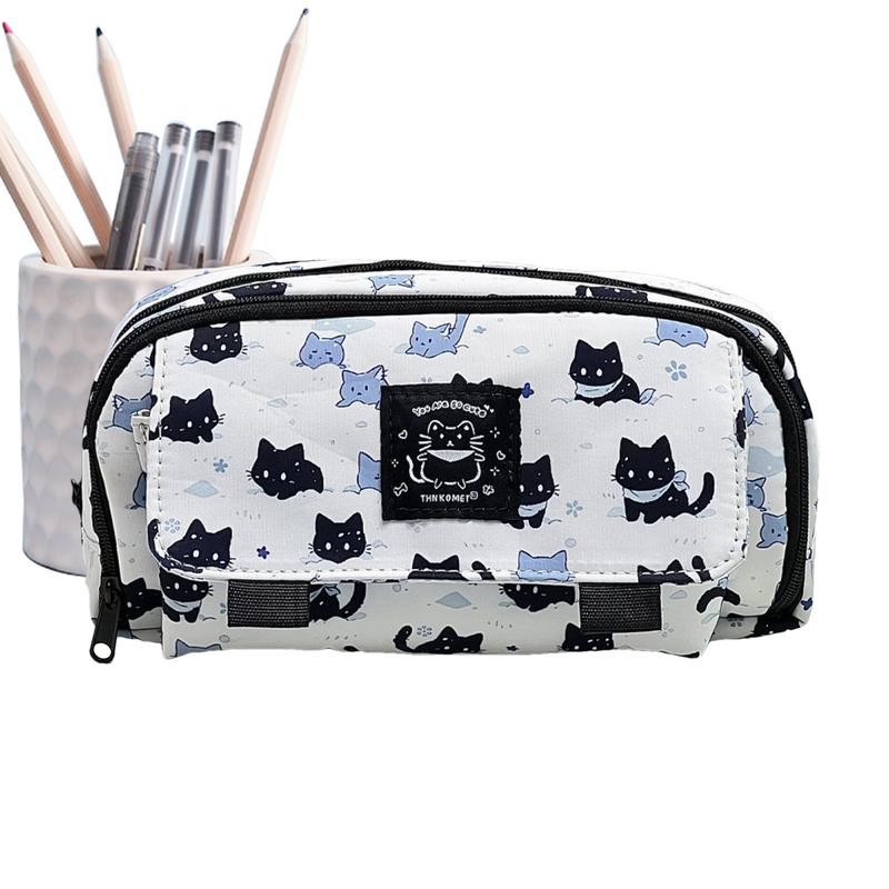 

Cute Kitten Pencil Case High Capacity Pencil Case Stylish High Capacity Pencil Case Large Capacity Pencil Pouch Sturdy Pencil
