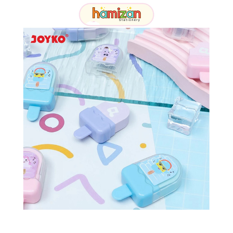 

( 1pcs ) ERT129 Joyko Eraser Es Krim Warna Warni ERT-129 / Penghapus Motif Ice Cream Colour /Penghapus Eraser Joyko ER-129 Ice Pop