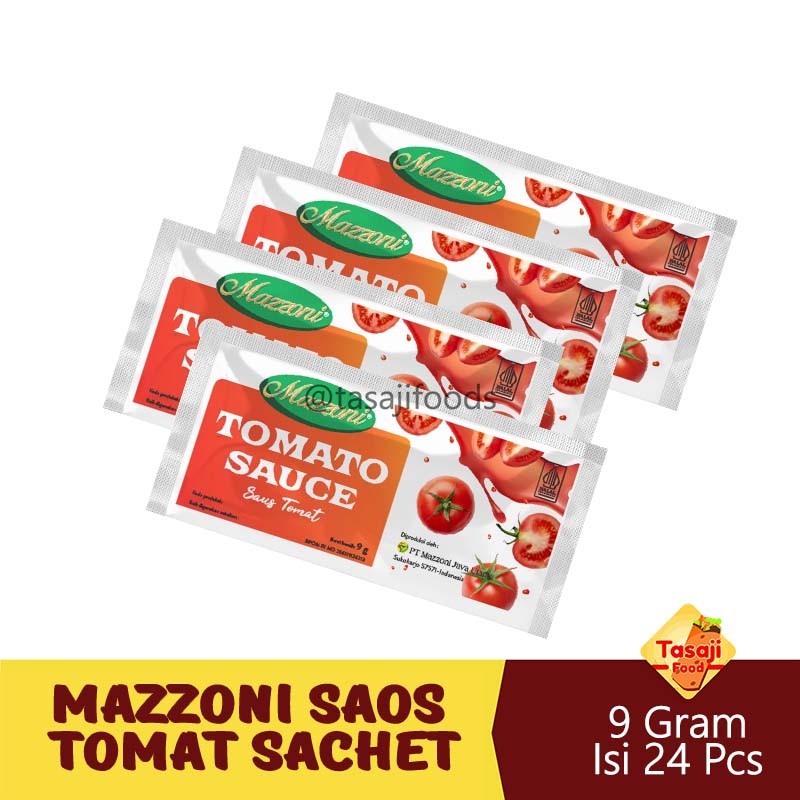

Mazzoni Saos Tomat Sachet - 9gr Isi 24 Pcs