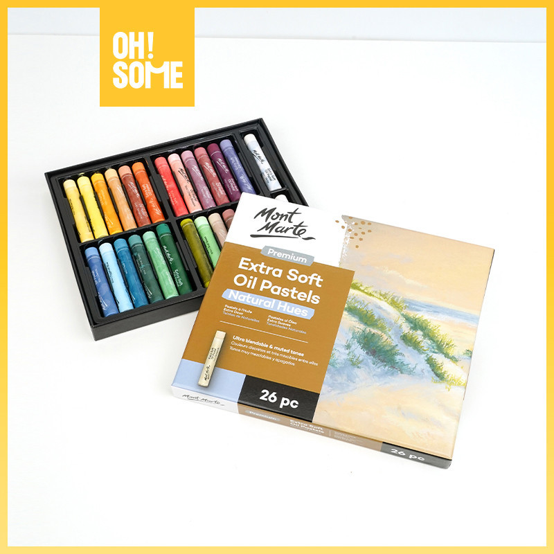 

OHSOME - Mont Marte MMPT0049 Extra Soft Oil Pastels Pewarna Krayon Gambar 26pcs