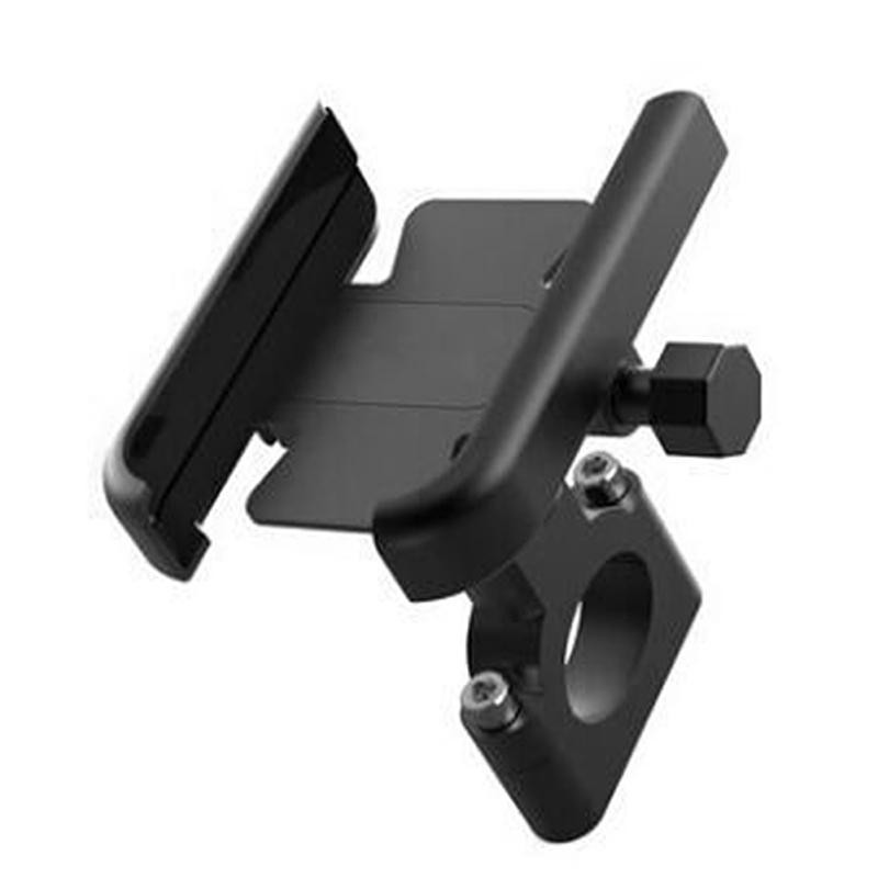 

Phone Holder Motorcycle Aluminum Alloy Sturdy Mount Base Rotation For 4.0''-7.0'' Smart Devices 20-30mm Handlebar