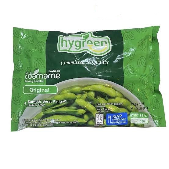 

Hygreen Soybean Edamame Frozen Original 500gr | Hy Green Kacang Kedelai Beku rasa Original