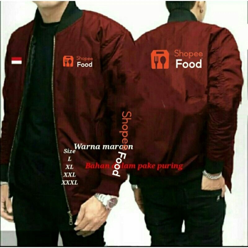 jaket shop food parasut
