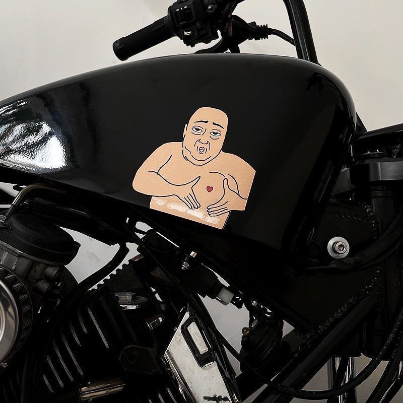 

Car creative personality stickers spoof strange uncle sand sculpture stickers notebook luggage motorcycle electric car decals