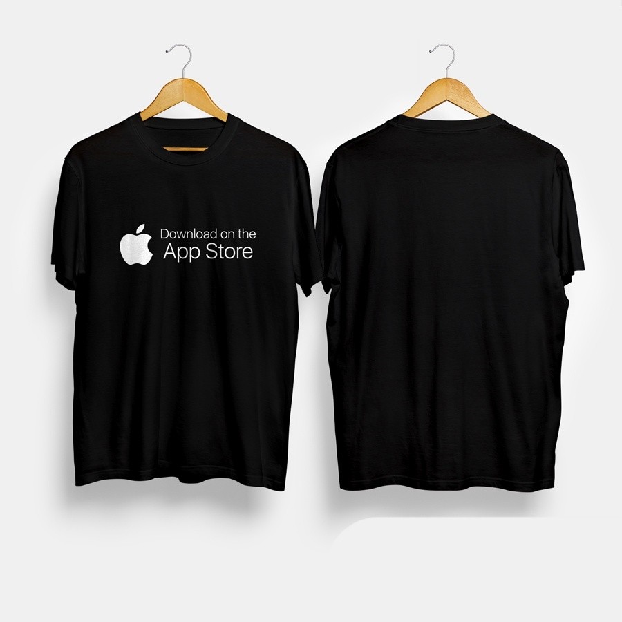 Kaos Baju Iphone App Store Logo Kaos Gadget