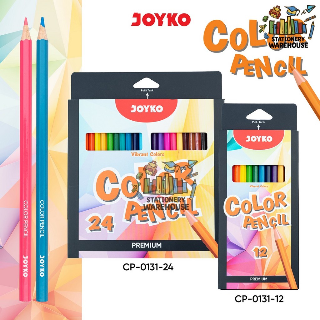 

Premium Color Pencil Pensil Warna Premium Joyko CP-0131 12 & 24 WARNA