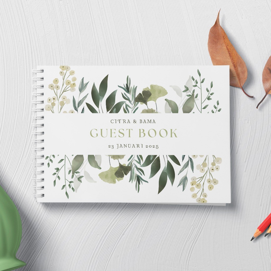 

Aneka Custom Buku Tamu Pernikahan - Soft Cover Guest Book Guestbook Minimalis GBC10
