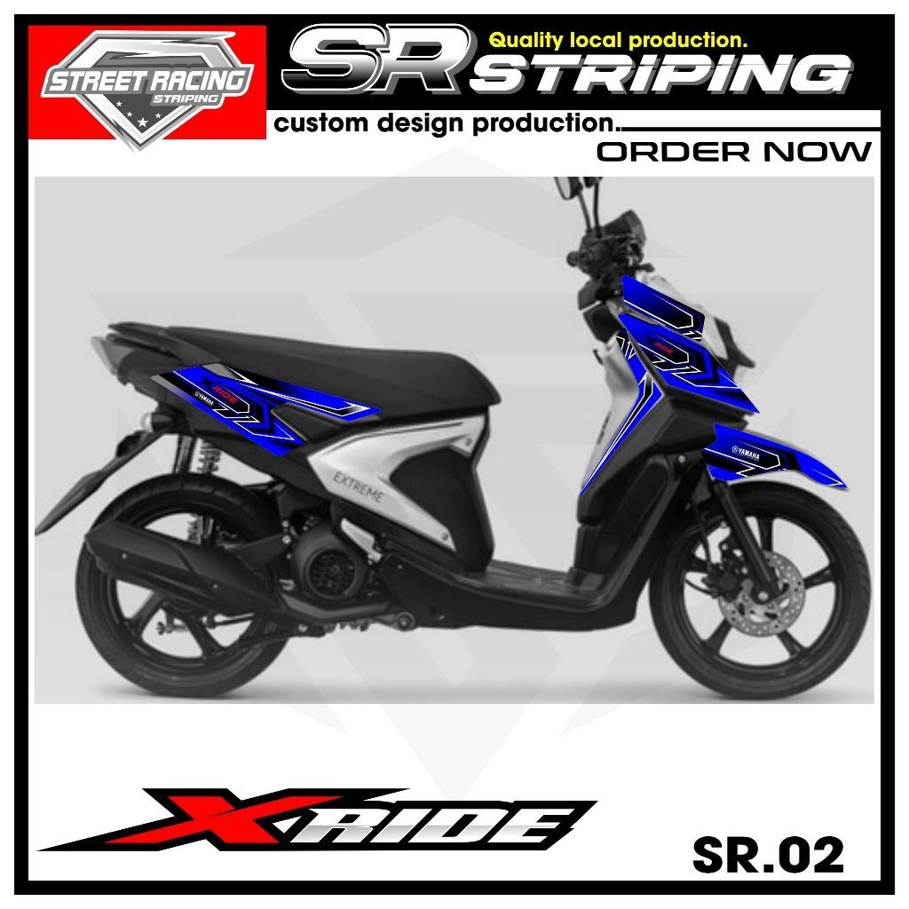 Striping X-Ride 125 - Sticker Striping Variasi Motor X-Ride 125