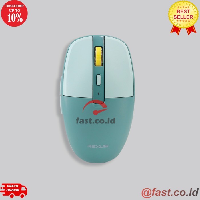 FAST CO ID Rexus Mouse Gaming Wireless Bluetooth Nava Q10 - Black