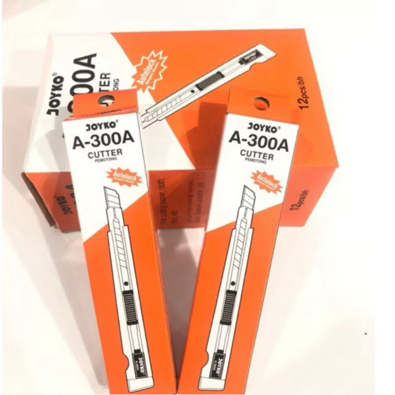 GROSIR Cutter Joyko A300 -  1 Box Isi 12 PCS