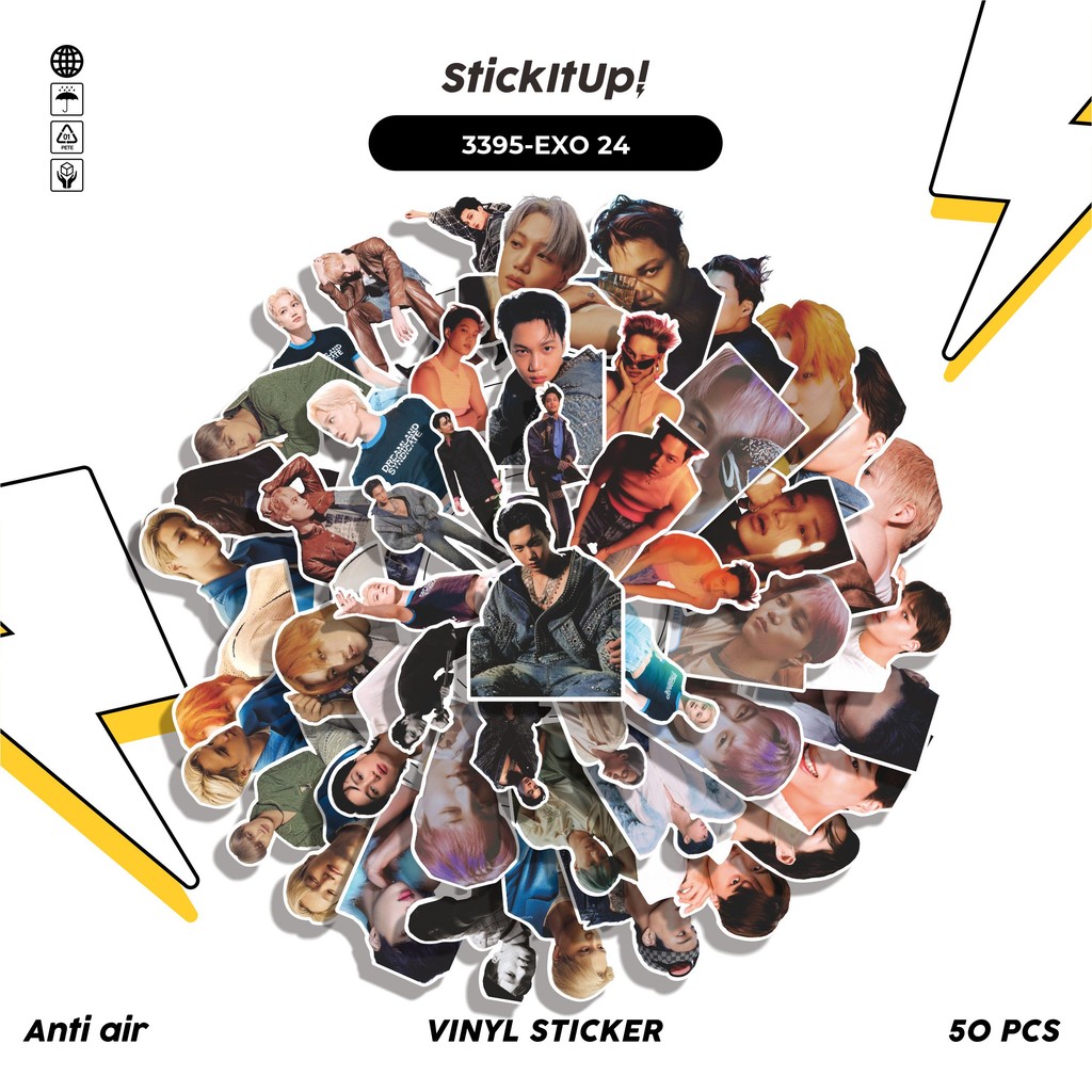 

COD✨ 50 Pcs Stiker KAI 03 Lucu Anti Air Untuk Dekorasi Notebook Sepeda Skateboard Handphone DIY