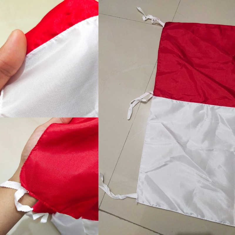 (wk acc ) bendera merah putih bendera plastik bendera segitiga