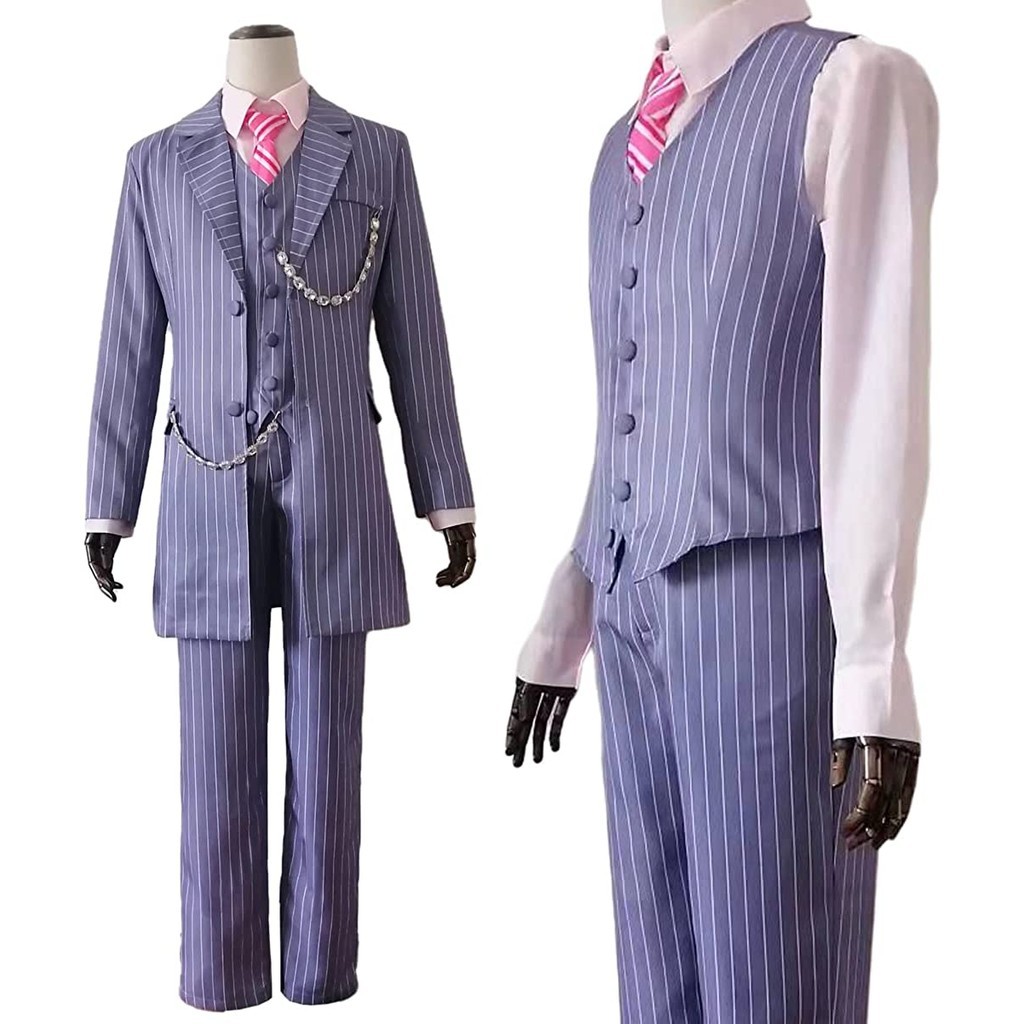 HOLOUN Tokyo Anime Cosplay Costume Bonten Haruchiyo Sanzu 6PCS Sets Vest Suit Coat Casual Wearing Ha