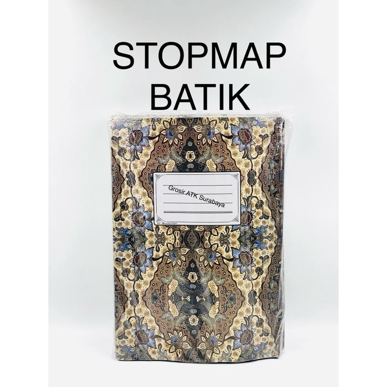 

( StaLand ) / ( DAPAT 50 LEMBAR ) STOPMAP BATIK / Stop Map Motif Gambar BATIK Folio F4