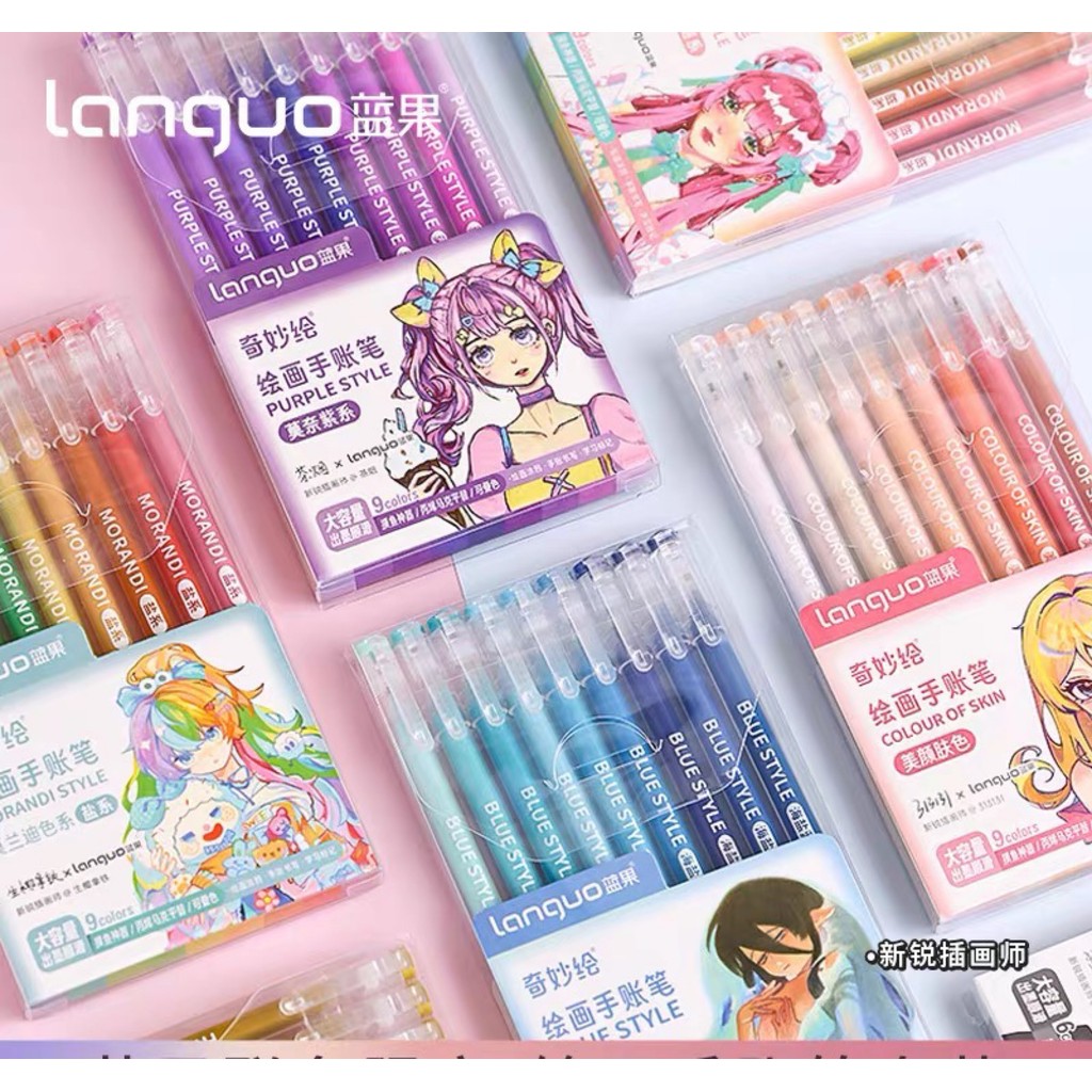 

Surabaya Winzige Set 9pcs Gel Pen Set Drawing Pen Pulpen Warna Warni Acrylic Marker Drawing Pen Set 0.5mm Pena Pulpen Aesthetic Morandi Journal Spidol Akrilik Marker Gel Pen Art Supplies