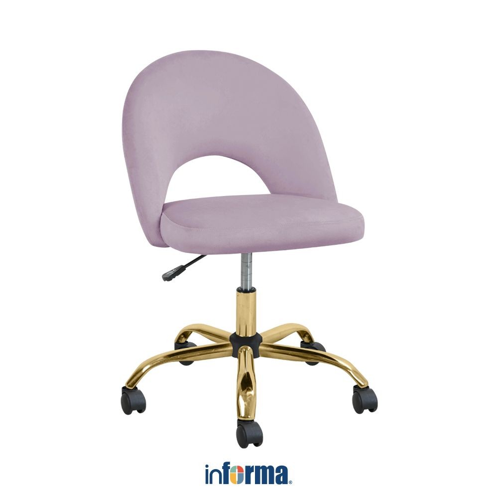 Informa Tania Kursi Belajar Anak - Ungu Tempat Duduk Dengan Roda Kids Study Chair Furniture Indoor K