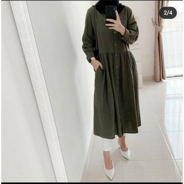 GFS TBM NEDA DZULVIA TUNIK FULL KANCING