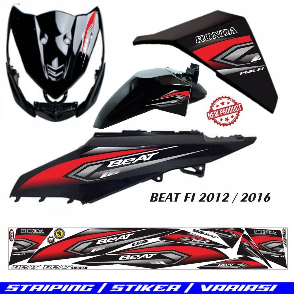 STIKER BEAT FI VARIASI / STRIPING BEAT 2013 STIKER MOTOR