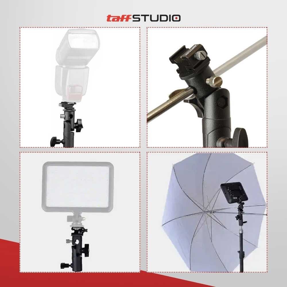 QNSHP STUDIO Hot Shoe Swivel Lampu Flash Kamera for Tripod Light Stand - QM3625
