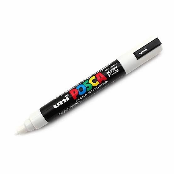 

[New Arrival] UNI POSCA Paint Marker white - Putih, pc-3m 0.9-1.3mm