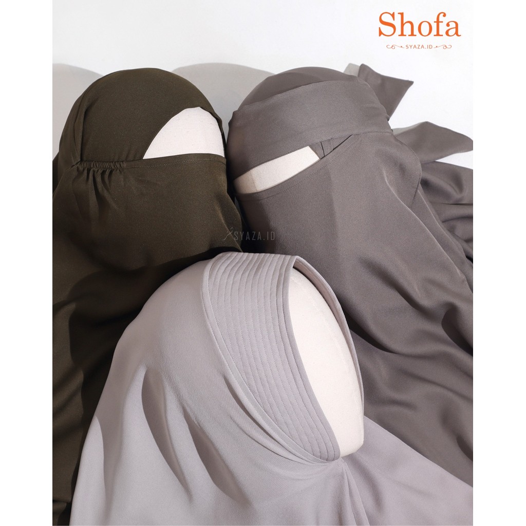 SYAZA - Shofa Khimar French Shakila Jilbab Instan Wanita Hijab Syari Jumbo Muslimah Non Pad Soft Pad