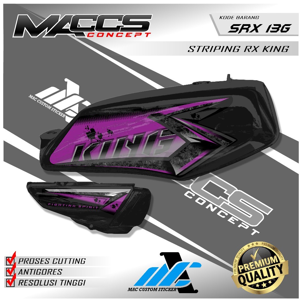 Striping Rx King 2008 - Stiker Striping Variasi Yamaha Rx King 2008
