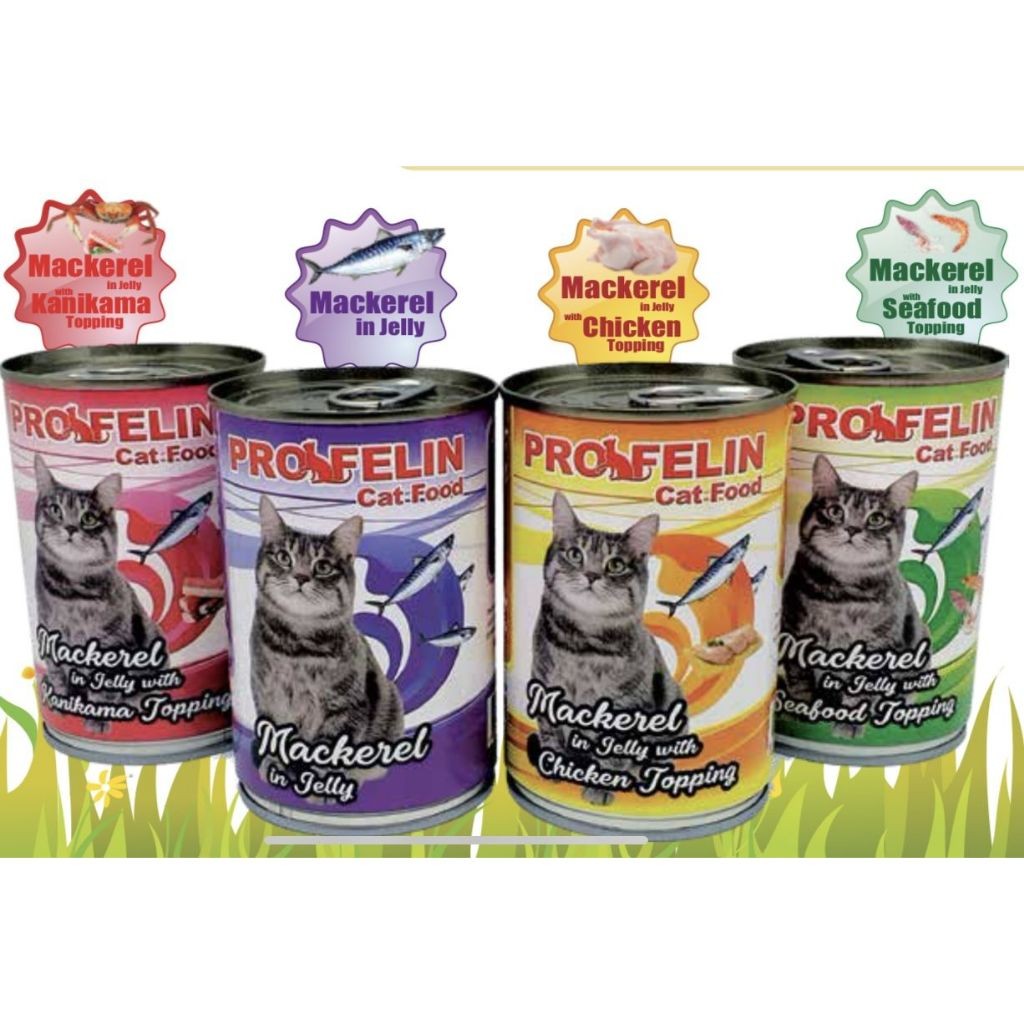 Makanan Kucing Profelin Mackerel Kaleng 400gr