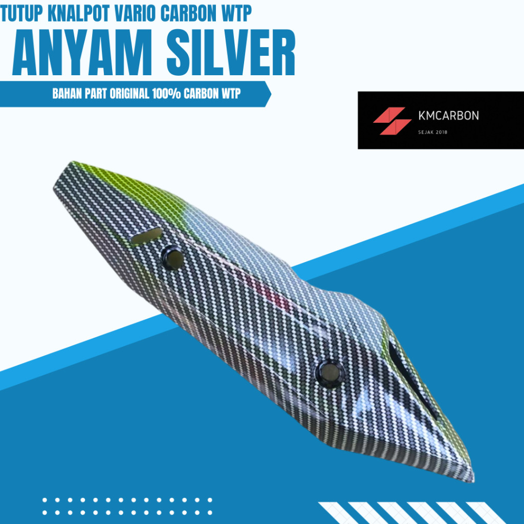 Cover knalpot tutup knalpot carbon vario 125/150 2018 2019 2020