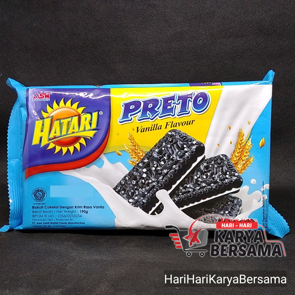 

MAKANAN RINGAN BISKUIT ASW HATARI PRETO VANILLA FLAVOUR 190GR