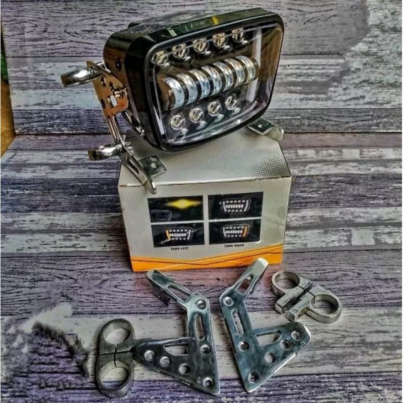 headlamp lampu depan daymaker rx king as honda ninja 2002 byson 16 LED set kupingan B-PRO