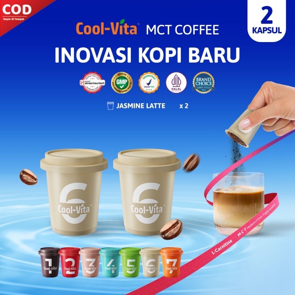 

2 Capsule Coolvita MCT Coffee Capsule Kapsul Berbagai Rasa Inovasi Kopi Baru-Jasmine