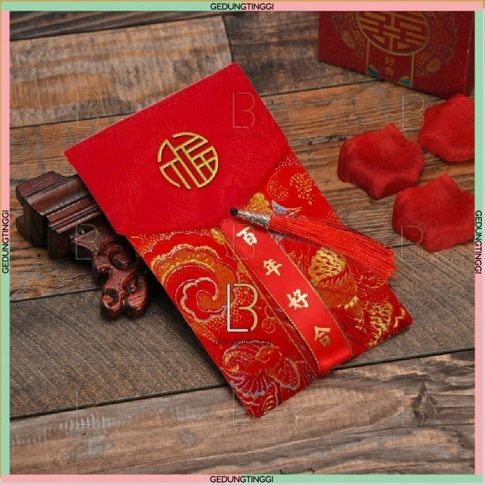 

Dompet Amplop Angpao Angpau Imlek Shuangxi Sangjit Netral Kain Panjang - 3 (POTRAIT) PIR