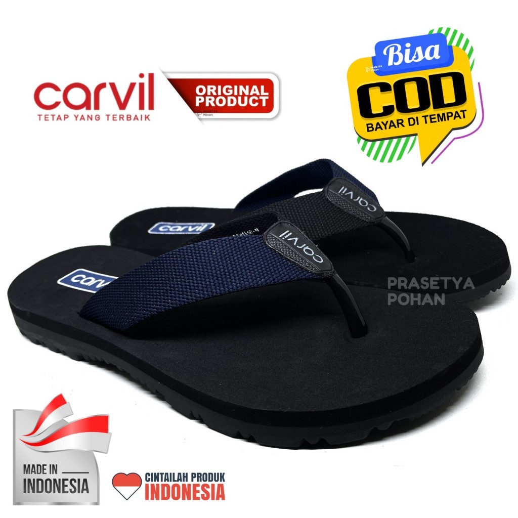 PROMO Sandal Pria Carvil Original Anti Air - Sendal Carvil Trevis